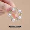 Broche Anillo Hoja de Perla, Femenino, Gama Alta, Accesorio para Traje de Lujo Ligero, Pin de Pedrería, Regalo de Cumpleaños de Nicho