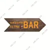 Casa de Madera 10*20cm Colgante en Forma de Flecha Señal de Puerta de Navidad Decoración Festiva Colgante de Pared de Halloween