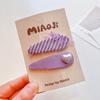 Morado Sueño Corea del Sur Tela Horquilla para el Cabello para Niños Flor de Lentejuelas Lazo Flequillo Pinza BB Clip para Cabello Suelto de Niña
