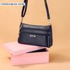 Nuevo bolso bandolera de comercio exterior para madres de mediana edad, bolso informal para mujer, bolso para teléfono móvil de color liso, bolso de hombro de gran capacidad, tendencia