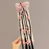 Diadema con Peluca para Niña Banda para el Cabello Peluca de una Pieza Niña Y2K Trenza Cola de Caballo Diadema Niña Pequeña Lazo Kuromi Goma Elástica