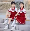 Uniformes Escolares Soleados y Dulces para Estudiantes de Primaria, Ropa Deportiva de Tres Piezas para Primavera, Verano y Otoño, Uniformes de Clase para Niños de Academia Británica