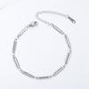 Joyería versátil serie geométrica gota de agua palo acero de titanio protección ambiental antialérgico lavable personalizado pulsera de acero inoxidable