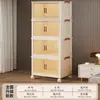 Caixa de Armazenamento Dobrável Grande Capacidade Armário de Armazenamento Extra Grande Porta Dupla Caixa Organizadora Doméstica Armário para Roupas Cobertores Colchas
