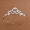 Tiara de Coroa de Noiva Casamento Aniversário de 18 Anos Presente para Adulto Coroa de Cristal Vestido de Princesa Acessórios de Cabelo Faixa de Cabelo para Mulheres