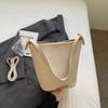 Bolso Transfronterizo Retro de Gran Capacidad 2025 Nuevo Bolso de Mujer Moda para Viajes Bolso Bandolera Texturizado de Hombro Tipo Cubo