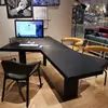 Escritorio de Oficina Estilo Nórdico Escritorio para Computadora Forma Especial Irregular Diseñador Gama Alta Madera Maciza Escritorio de Estudio