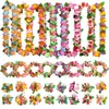 Accesorios Fotográficos para Fiesta en la Playa de Hawái Guirnalda de Flores Simulada Pulsera Collar Decoración de Premios para Actividades de Team Building Tocado