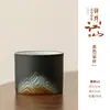 Taza de Cerámica para Maestro Guochao Qianli Jiangshan Caja de Regalo de Cerámica Degradada Regalo de Acompañamiento Venta al por Mayor Traje Yuanshan Taza de Té Wenchuang