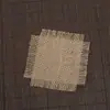 Alfombrilla de arpillera hecha a mano estilo retro, accesorios para fotografía de alimentos, adornos, decoraciones estilo Ins para fondo de sesión de fotos