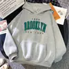 Sudadera con capucha estampada para mujer de Brooklyn, Nueva York, 1898, de Aliexpress Transfronterizo, Moda, Sudadera de lana, Belleza Creativa