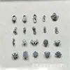Shanxi Prata Antiga Retrô Panax Notoginseng Fivela de Prata Colar Pulseira Fivela de Peixe Fivela de Aba Seizing OT Acessórios de Joias DIY Wen Play