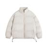 Nueva Chaqueta de Algodón de Color Sólido con Cuello Alto para Hombre, Abrigo de Algodón Estilo de Marca a la Moda, Ropa Exterior Cálida con Estampado de Transferencia de Calor