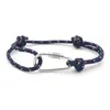 Nuevo Pulsera de Cuerda Rpet Color Macron con Mosquetón Multifuncional Pulsera de Joyería de Cuerda de Poliéster