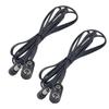 Cable de Alimentación para Efecto de Guitarra Tipo T Personalizado 9V con Batería de Carcasa Dura y Botón a Enchufe Macho DC5521