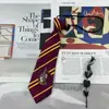 Broche Harry Potter Gravata Lanferdo Faculdade Sonserina Listrada Laço Jk Uniforme Gravata Borboleta Moderna para Homens e Mulheres