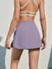 Falda de Tenis Fresca con Protección Solar Primavera y Verano Nueva Cintura Alta Adelgazante Falda Falsa de Dos Piezas para Mujer Bolsillo Trasero Falda Deportiva para Yoga