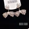¡Lazo de Perlas! Pendientes de Zirconia con Lazo y Perla, Pendientes Nicho Dulces y Delicados, Accesorios para Orejas de Moda Versátiles de Lujo Ligero