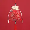 Bolsita de Fragancia para el Festival del Bote del Dragón con Borlas de Estilo Antiguo, Colgante de Bolsita con Aroma Floral de Lujo, Accesorio para Hanfu, Bolsa Vacía de Artemisa para Sachet al por Mayor