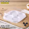 Caja de Empaque para Mochi Nevado con 1/2/3/4 Piezas, Cajas Individuales con Forma de Durazno, Daifuku, Pastel de Yema de Huevo, Caja de Puff de Hilo de Carne