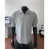 Sudadera con Cuello Patchwork de Alta Resistencia Estilo Americano para Hombre, Estilo Old Money, Gris Claro