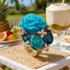 Anel Ajustável Personalizado de Resina Rosa Doce Nova Moda Anel Estilo Étnico Popular no Aliexpress