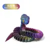 Impressão 3D Brinquedos de Cobra Víbora Cobra Decorações de Mesa Artesanato Articulado Móvel Presentes Artesanais Transfronteiriços Banca de Atacado