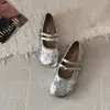Estilo Doce Laço Sapatos Mary Jane do Dia a Dia Feminino 2026 Verão Novo Salto Baixo Tira Única Bico Redondo Baixos