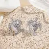 Pendientes de Acero de Titanio Europeos y Americanos Malt para Mujer, Tachuelas de Tortuga, Ganchos para Orejas, Joyería de Acero Inoxidable Niche que No se Desvanece, Anillos Transfronterizos