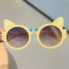 Pajarita Nueva de Zorro Azul Gafas de Sol para Niños Gafas de Sol de Dibujos Animados para Bebé Venta al por Mayor Suministro Transfronterizo en Stock Entrega Directa de Fábrica