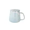 Caneca de Cerâmica Dourada Nórdica Transfronteiriça com Tampa Caneca de Café Caneca de Café da Manhã Caneca de Água Nova Caneca Personalizada Criativa