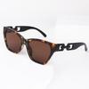 Europa y los Estados Unidos transfronterizos nueva caja de moda gafas de sol diseño sentido piernas tendencia personalizada gafas de sol de protección solar marea al por mayor