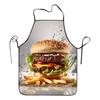 Delantal creativo transfronterizo para hamburguesas, postres, hogar, cocina, impermeable, antiincrustante, ropa de trabajo de calidad para cafeterías, venta al por mayor