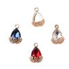 Nuevo material de aleación, colgante de diamantes de imitación de tres colores, joyería hecha a mano, pendientes, collar, accesorios, venta al por mayor
