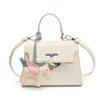 Bolsa Feminina Versátil Nova Bolsa Kelly de Verão Moda 2025 Transversal Estampa Crocodilo Estilo Retrô Coreano