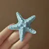 Estilo Oceánico de Verano Estrella de Mar Artificial Pinza Lateral para el Cabello de Niña Dulce Girly Lindo Pato Pinza Lateral para el Flequillo