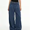 Venda Direta de Fábrica Jeans de Perna Larga para Mulheres 2026 Novo Outono e Inverno Vintage de Cintura Alta Perna Reta para Quadril em Forma de Pera Calças Emagrecedoras que Cobrem o Quadril