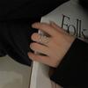 Anillo Envolvente Perla de Vid para Mujer, Estilo de Commuter a la Moda, Anillo Abierto Único y Elegante, Anillo de Dedo Índice Trendy Apilable