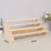 Adornos para Guardar Pulseras, Muñecas Hechas a Mano, Exhibidores de Cajas Sorpresa, Escaleras de Madera Maciza para Flores y Suculentas, Exhibidores para Puestos de Joyería