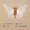 Acrílico aluminio transfronterizo mariposa lámpara de pared fondo de pared personalizado creativo led moderno lujo ligero dormitorio mesita de noche