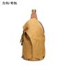 Nova Mochila Impermeável de Tecido Batik Bolsa de Peito Retrô Bolsa de Ombro de Lona Masculina Mochila Casual em Forma de Bolinho