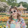Moda Urbana Europea y Americana Marco Cuadrado Retro Versátil Gafas de Sol Nueva Moda al Aire Libre Ciclismo Protección Solar Gafas de Sol Transfronterizas