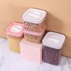 Latas Seladas de Grau Alimentício, Latas Transparentes de Plástico à Prova de Umidade para Armazenamento de Chá e Grãos, Caixas Domésticas de Cozinha para Armazenamento de Grãos