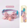 Collar para gato de alta calidad y elegante con diseño de lazo, que cuenta con una hebilla de seguridad para prevenir la asfixia, una campanilla y longitud ajustable. Un accesorio de moda para mascotas