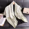 Pañuelo Cuadrado Grande de Seda Oblicua Estilo Británico 90 Estampado de Cebra Seda Moda Bufanda Chal Versátil