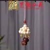 Colgante de Cadena para Teléfono de Caballo de Carrusel Tallado en Sándalo Pulsera Creativa Yiming Xianyuan Sándalo Morado Llavero de Caballo Dorado