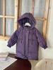 Roupas Infantis Novas de Outono e Inverno à Prova de Frio, Casaco Infantil Quente Acolchoado de Veludo Grosso de Comprimento Médio, Comércio Exterior