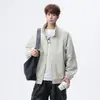 Chaqueta Casual de Cuello Alto Estilo Americano para Hombre, Abrigo Delgado Holgado, Nueva Tendencia Primavera 2026 Ropa de Trabajo Corta Cortavientos