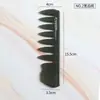 Pente Profissional de Barbeiro para Cabeça de Óleo, Pente Texturizado para Homens, Pente Pá de Modelar Vintage para Cabelo Slicked-Back, Dentes Largos