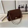 2023 Bolso de Hombro Cruzado Retro con Cadena de Gran Capacidad para Mujer, Fácil de Combinar, para Viajes Casuales de Invierno, Estilo Nuevo